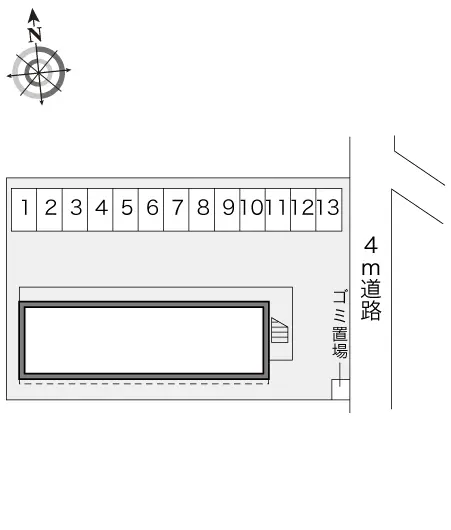 ★手数料０円★前橋市岩神町２丁目　月極駐車場（LP）